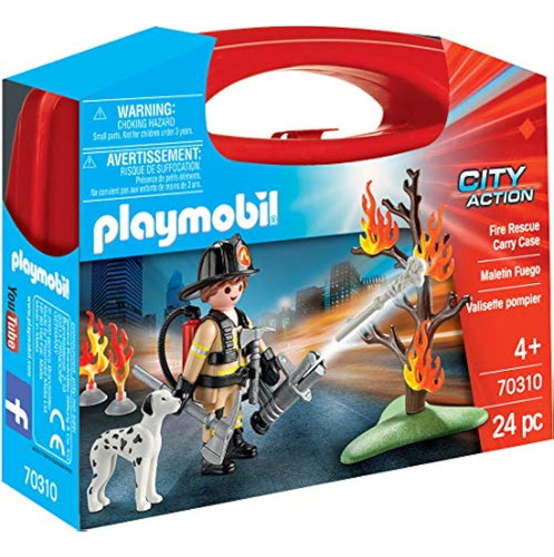 Playmobil Estuche De Transporte De Bomberos