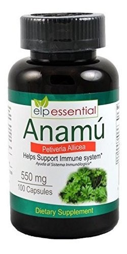 Anamu Petiveria Allicea 550 Mg 100% Puro 100 Capsulas