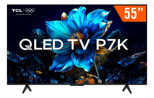 Smart Tv Qled 55 Android Tv 4k Tcl 55p7k Hdr10+ Bluetooth