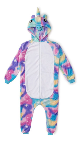 Pijama De Unicornio Entero Estrella Multicolor Otoño Jovenes