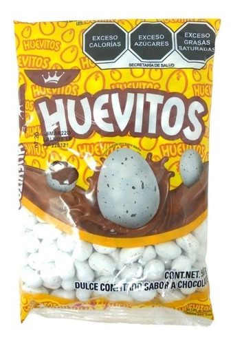 Huevitos Ricolino Dulce Confitado Sabor Chocolate 500grs