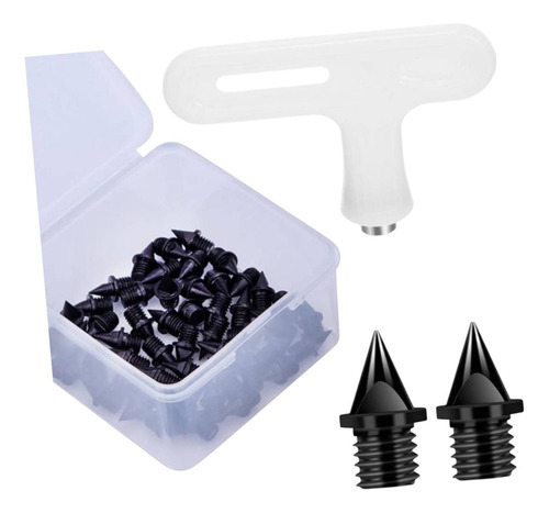 50 Uds. Clavos Para Zapatas De Pista, Profesionales, Negro