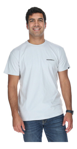 Polera M/c Merrell Jeep Tee Gris Claro Hombre