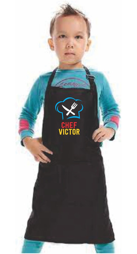 Delantal Para Niño - Estampado Chef Victor 