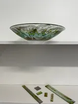 Comprar Bachas , Piletas Artesanales En Vidriofundido Verde Pulido