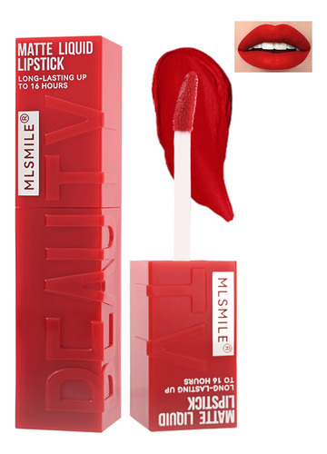 Lapiz Labial Liquido Mate Para Mujer, 1 Pieza De Tinte De La