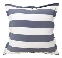 Comprar Almohadones Tusor 50x50 Nordicos Cama - Combinaciones Color 31-gris plomo raya gruesa