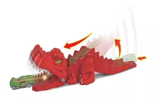 Pista Hot Wheels City Lançador Dinossauro T Rex - Mattel