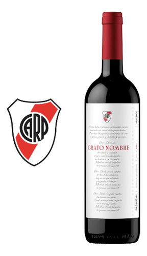 Vino River Plate Grato Nombre Malbec 750 Ml. Bodegas Bianchi