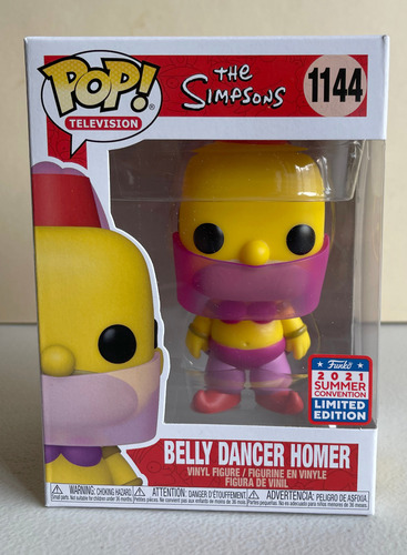 Funko Pop Belly Dancer Homer Simpson 1144 Convention