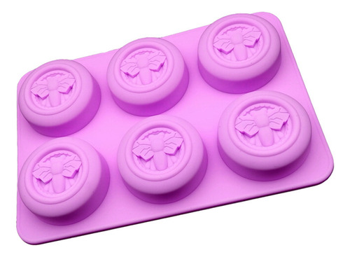 R Cake Mold 6, Jabón Redondo Con Forma De Abeja, Chocolate