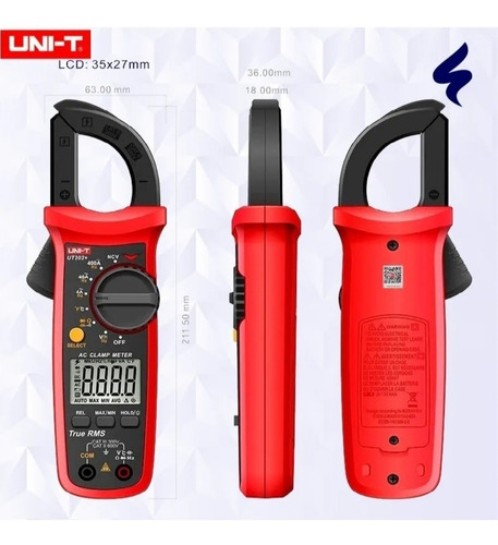 Imagen 4 de 4 de Pinza Amperimetrica Capacimetro Ut202