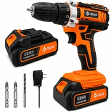 Destornillador eléctrico alambre multifunción naranja 2000 RPM Incluye batería y cargador Alumbrado LED 50 Hz/60 HZ