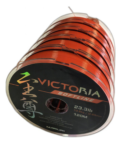 Linha Mono Maruri Victoria Softline 0,40mm 23lb 120m Laranja