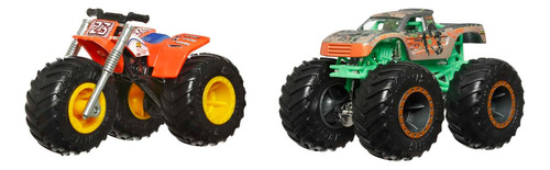 Hot Wheels Monster Trucks Paquete Sorpresa De 2 Autos 1:64 Multicolor