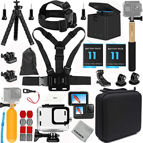 Kit De Accesorios Gurmoir Con Bateria Y Cargador Para  Hero