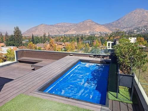 Impecable Tríplex Nor Oriente En Golf De Manquehue