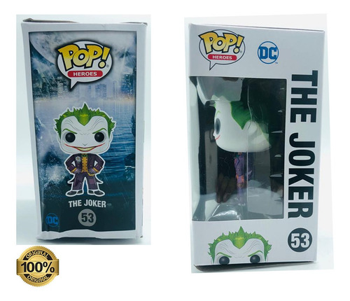 Funko Pop Joker 53 Batman Arkham Asylum Caja Lastimada