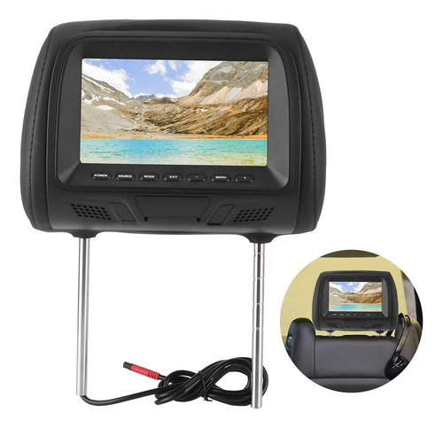 Reposacabezas Reproductor Dvd Vídeos Mp5 Usb Pantalla 7puLG