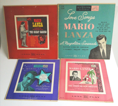 4 Disco Vinilo Opera  Musica  Clasica Mario Lanza 