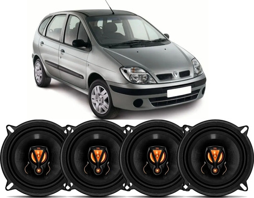 Kit 4 Alto Falante Original Jbl Renault Scenic 5pol 200w 4p