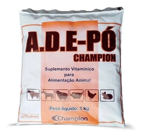 Imagem 1 de 5 de Ade Em Pó Champion Saco 1kg Suplemento Vitamínico Original