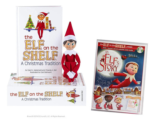 Elf On The Shelf Blue Eyed Boy Con Dvd An Elf Story - Direct