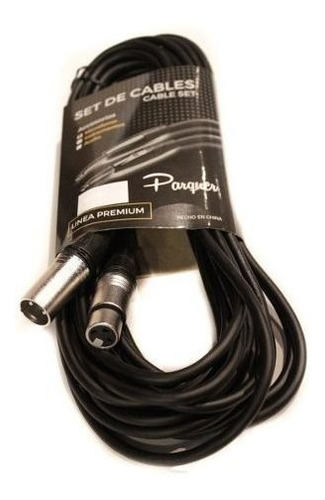 Imagen 3 de 9 de Cable Canon / Xlr Parquer Micrófono 10 Metros Ficha Cuotas