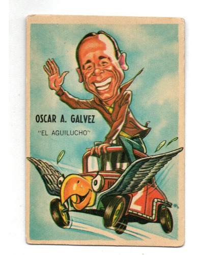 Figurita Tarjeton Futbol Sport 1967 N° 130 Galvez Autos