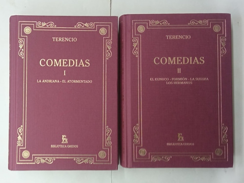 Comedias  1 Y 2 - Terencio / Obra Completa 2 Tomos Gredos