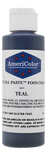 Pasta De Gel Suave Teal 4.5 Oz Decoración De Pasteles