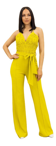 Palazzo Elegante Dama Completo Jumpsuit Encajestrech Jp17139