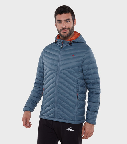 Campera De Plumas Hombre Neegan Con Capucha - Montagne