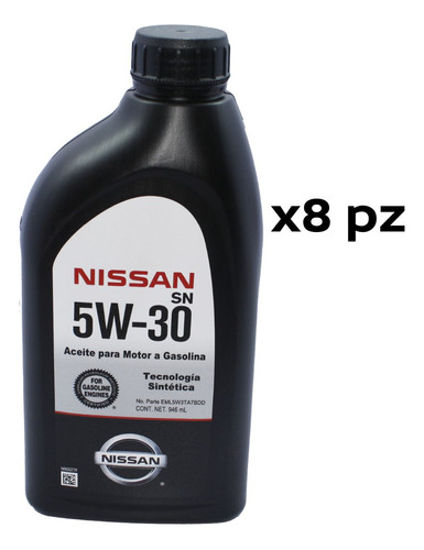 8 Litros Aceite Sintético 5w30 Nissan Armada 2007