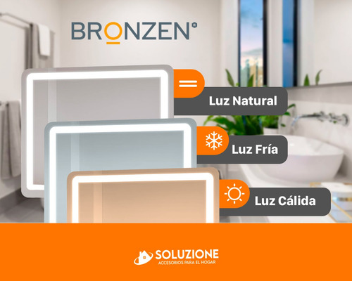 Espejo Smart Inteligente Luz Led 60 X 90cm Bluetooth Premium