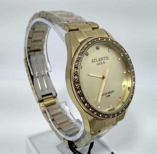 Relógio Atlantis G3476 Dourado Feminino