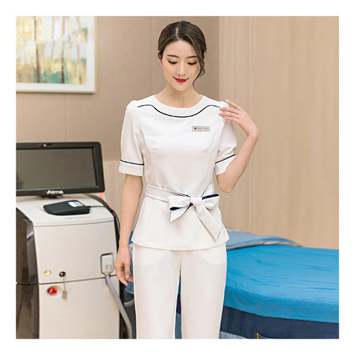 Uniforme De Spa, Conjunto De Exfoliación De Salón Para Mujer