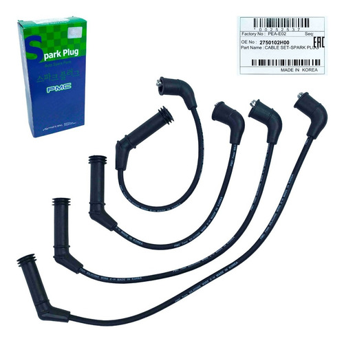 Imagen 4 de 10 de Cables Bujias Kia Picanto 1.1 2008 2009 2010 2011 Original