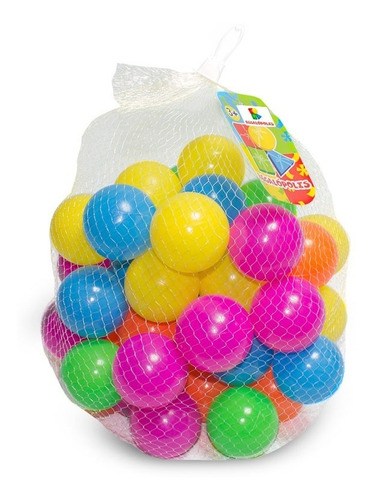 Pelota Plástica Para Piscina X 30 Pzas Colores Surtidos 