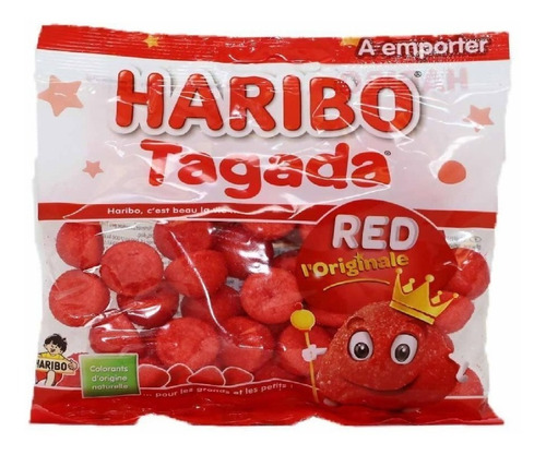 Haribo Tagada Red Original Gomitas Sabor Fresa 120 Gr