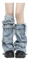 Comprar Calentitos Polaina Jean Denim Punk Grunge Y2k Aesthetic