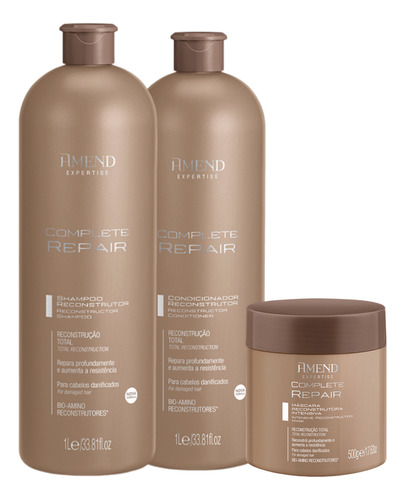 Kit Amend Complete Repair - Sh 1l + Condic 1l + Mascara 500g