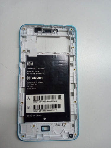Carcasa Bisel Zuum Magno C Original Azul (Usado)