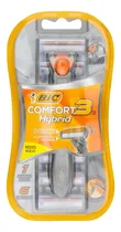 Comprar Afeitadora Bic Hybrid Comfort 3 Maquina De Afeitar + 6 Repuestos Recargable Hombre Masculina Depilar Afeitar Rasurar