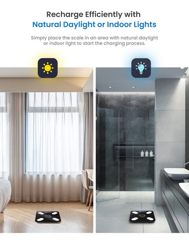 Báscula De Baño Digital Corporal Bluetooth Inteligente App