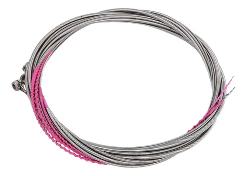 Cuerdas Para Bajo, Guitarra Eléctrica Plateada, Acero, 4 Cue