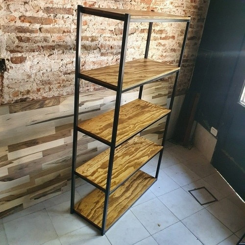 Imagen 4 de 4 de Mueble Biblioteca Estantes Repisa Industrial 110x40x180