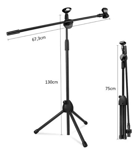 Atril Pedestal De Microfono Con Boom