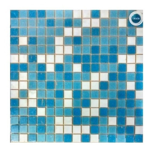 Imagen 3 de 6 de Venecitas Biseladas Mix Dos Celestes Y Blanco 2x2