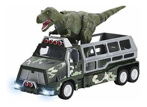 Dinosaur Toys Die Cast Transporter Jungle Truck Y 9 Pul...